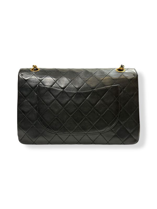 Chanel Vintage 0 Series Classic Double Flap Lambskin Black