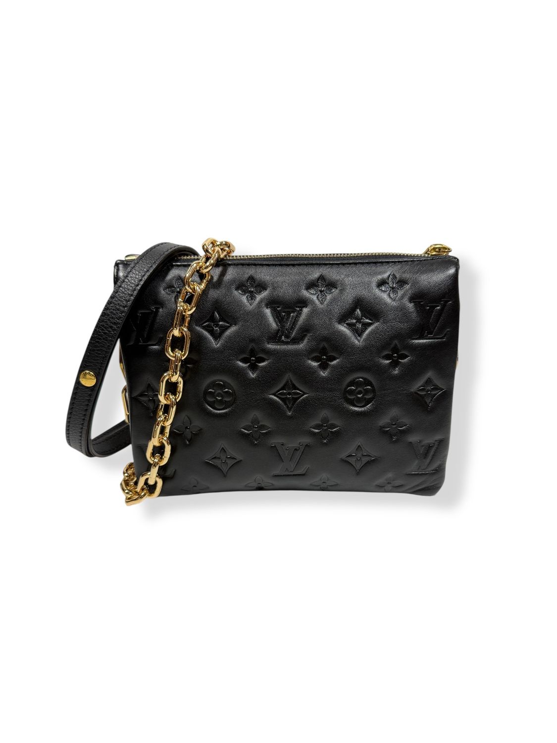 Louis Vuitton Coussin Embossed Monogram Lambskin BB Black