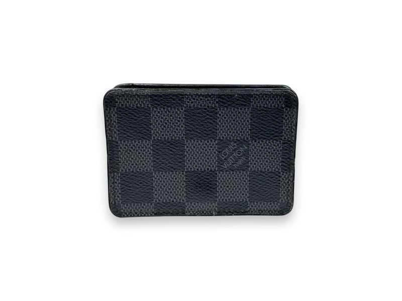Louis Vuitton Damier Graphite Porto Monnaie Boite Coin Case Wallet