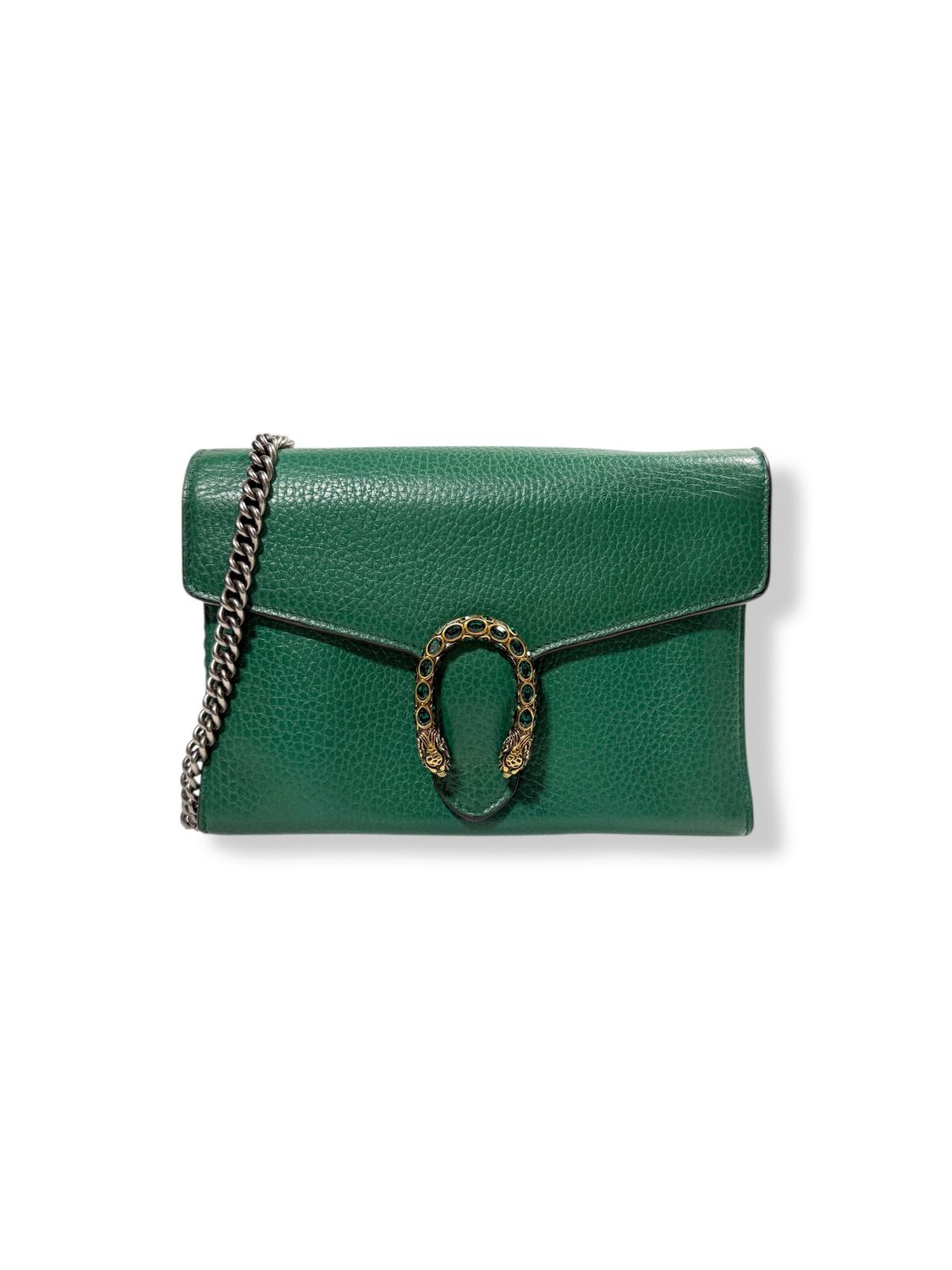 Gucci Dionysus Crystal Mini Dollar Calfskin Green