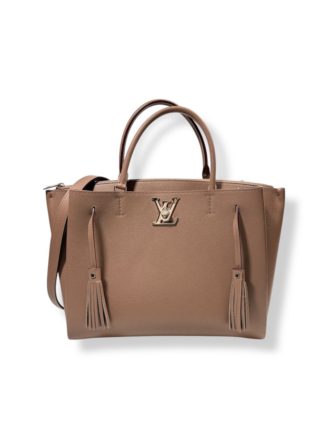 Louis Vuitton Calfskin Lockmeto Beige