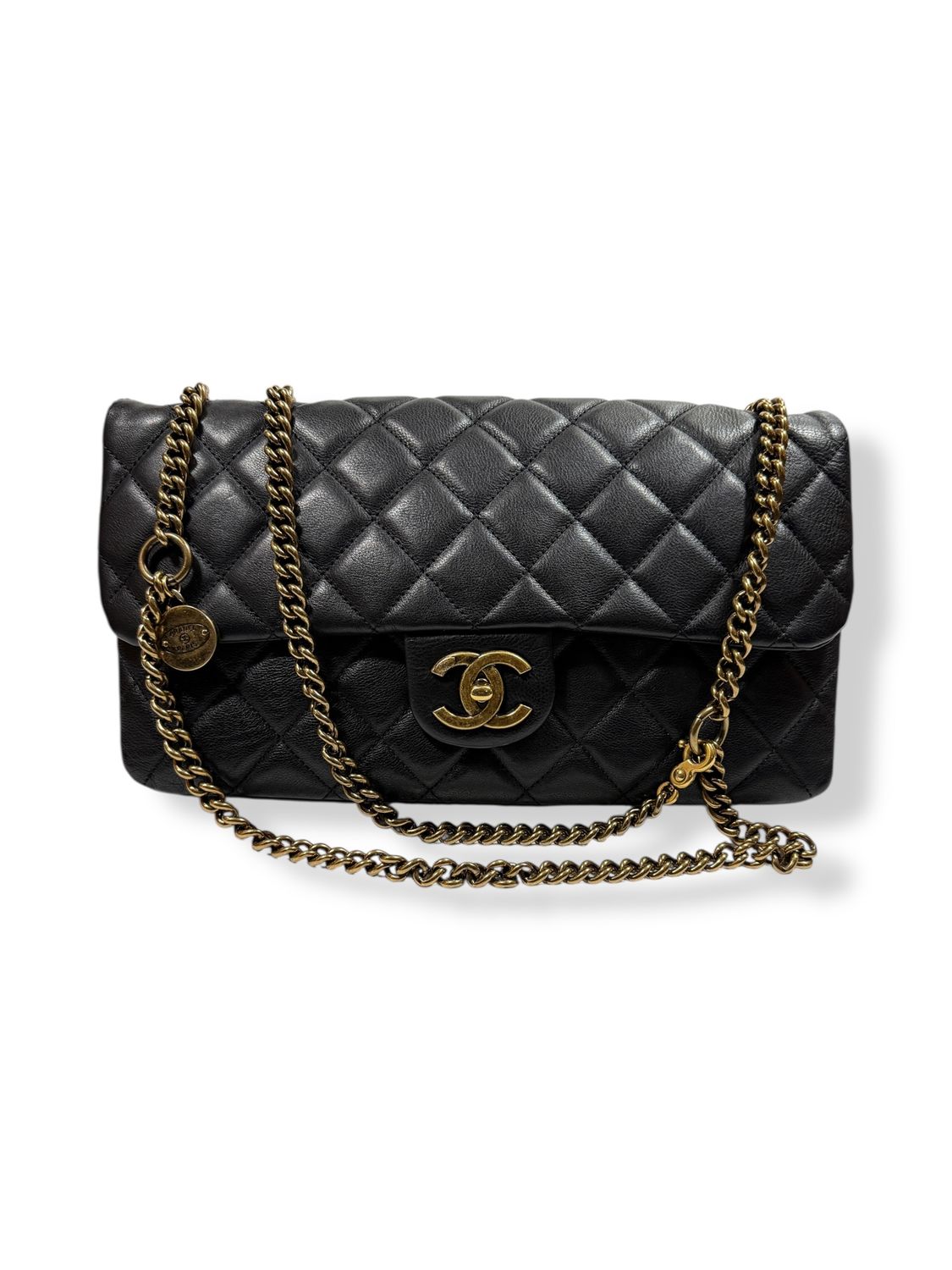 Chanel CC Crown Flap Black Medium