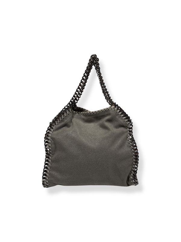 Stella McCartney Vegetarian Suede Falabella Mini Tote Gray