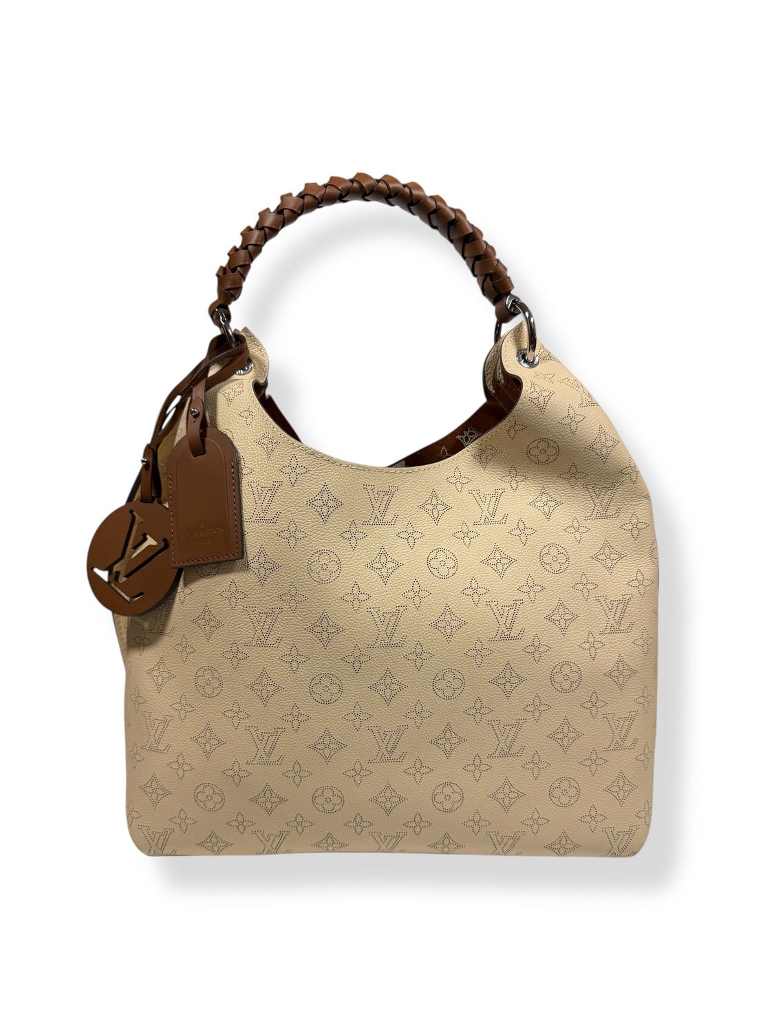 Louis Vuitton Carmel Mahina Hobo Creme