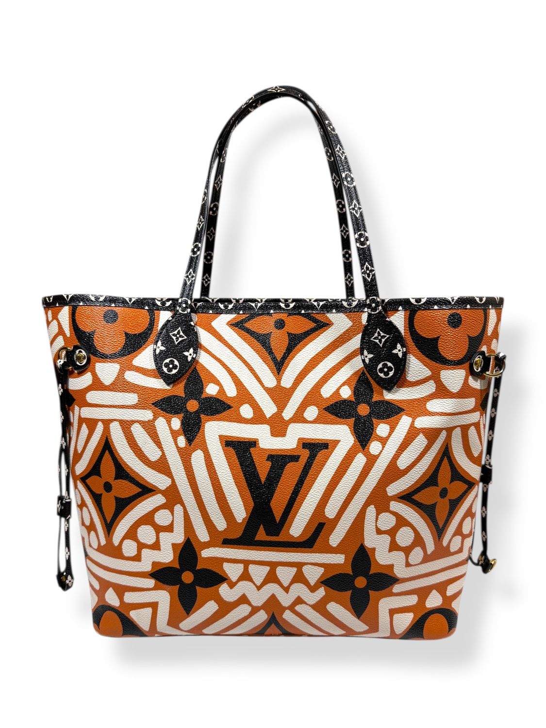 Louis Vuitton Monogram Giant Crafty Neverfull Pochette MM Creme Caramel