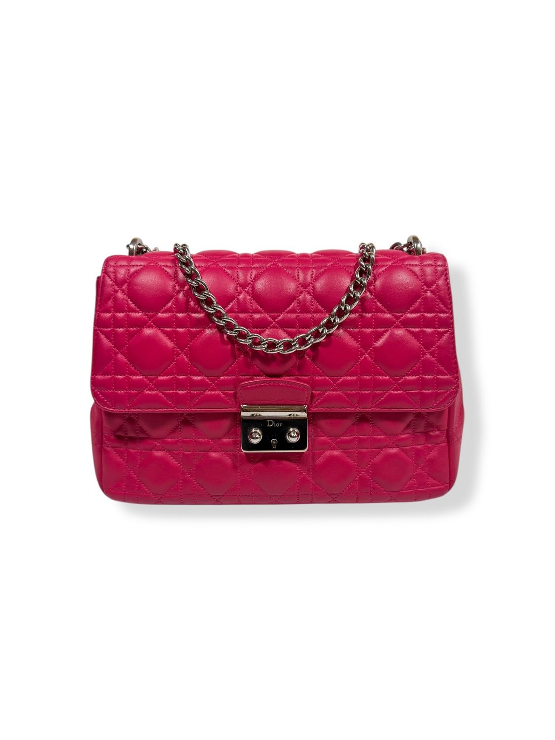 Christian Dior Quilted Miss Dior Medium Hot Pink