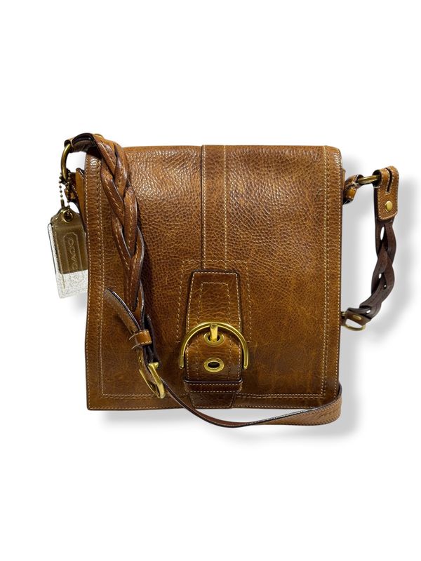 Coach Rare Y2K Leather Soho Flap Shoulder Bag