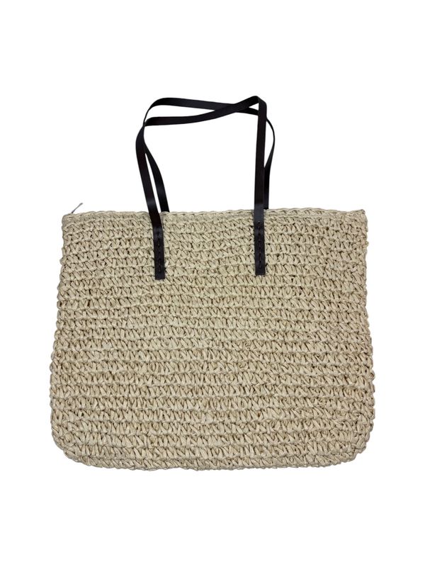 Straw Woven Handmade Beach Tote Light Brown