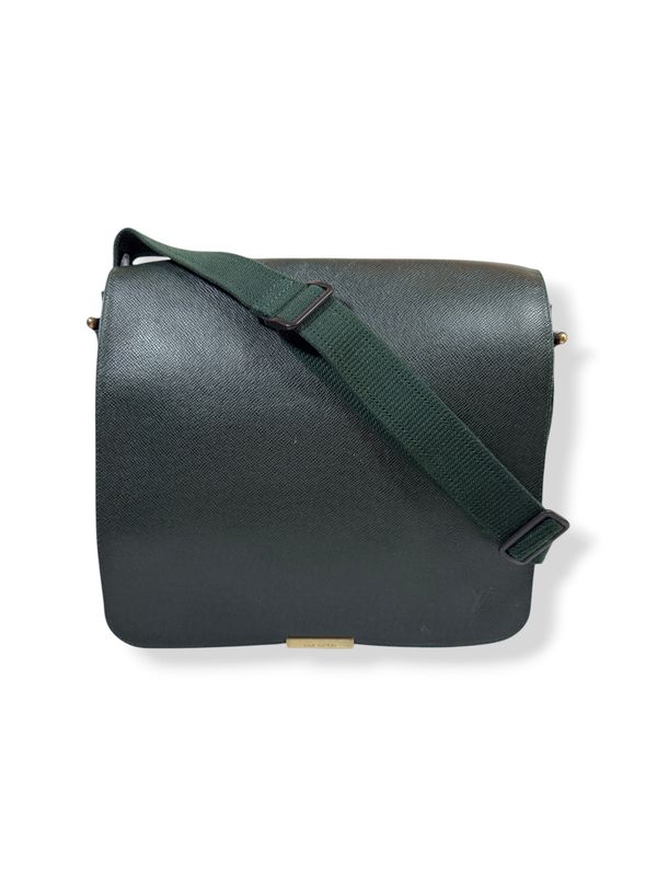 Louis Vuitton Vintage Taiga Viktor Dark Green Messenger Bag