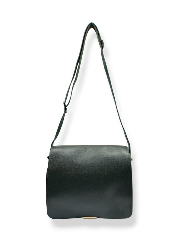 Louis Vuitton Vintage Taiga Viktor Dark Green Messenger Bag