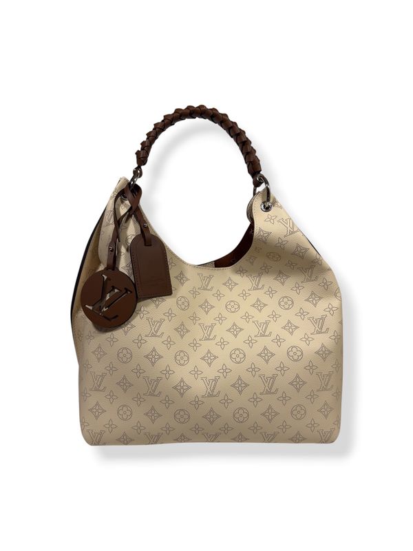 Louis Vuitton Carmel Mahina Hobo Creme