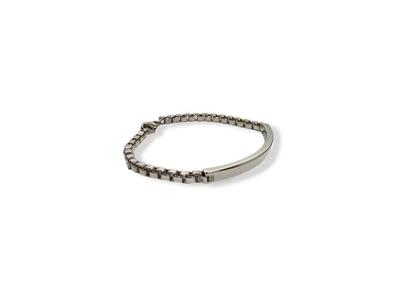 Tiffany &amp; Co. SS Venetian Link I.D. Bracelet 7"