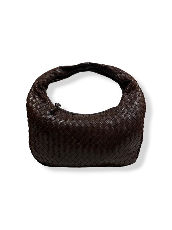 Bottega Veneta Intrecciato Hobo Napa Small Brown