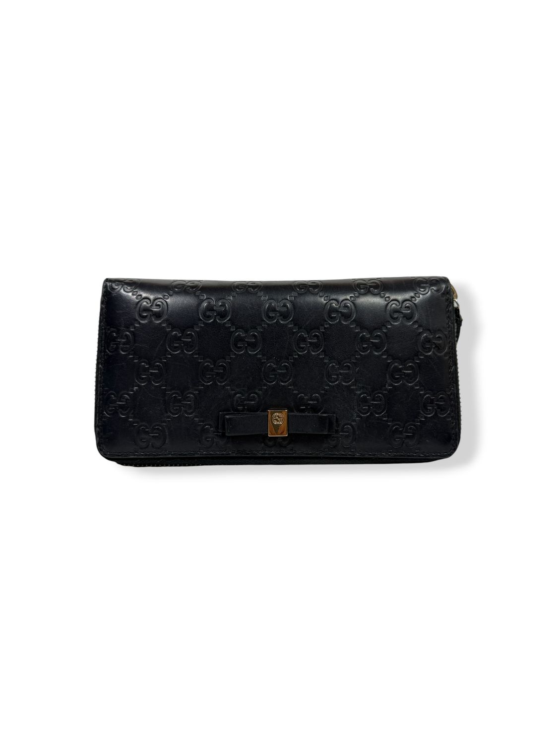 Gucci Black Guccissima Leather Wallet