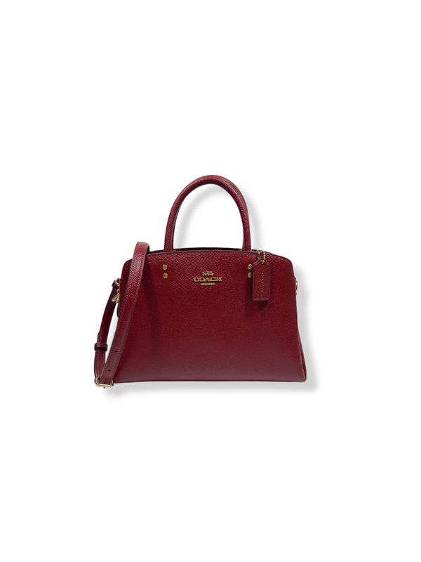 Coach Mini Lillie Carryall Satchel Deep Red