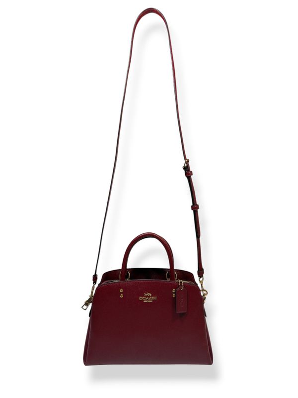 Coach Mini Lillie Carryall Satchel Deep Red