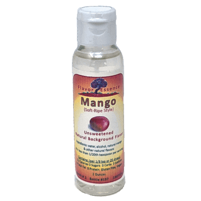 Flavor Essence Mango 2oz - Natural Unsweetened Background Flavoring