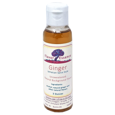 Flavor Essence GINGER (Jamaican Spice Style) -Unsweetened Natural Flavoring