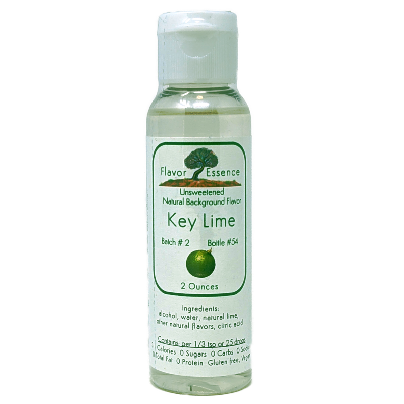 Flavor Essence KEY LIME 2oz - Natural Unsweetened-Background-Flavoring
