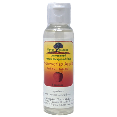 Flavor Essence Honeycrisp Apple 2oz - Natural Unsweetened Background Flavoring
