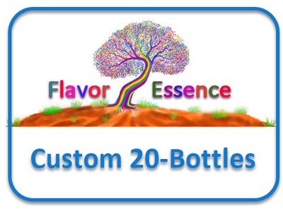Flavor Essence: Natural Unsweetened Flavors -Custom 20-Bottle Pack x 2 oz each