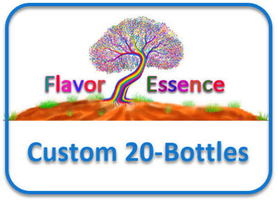 Flavor Essence: Natural Unsweetened Flavors -Custom 20-Bottle Pack x 2 oz each
