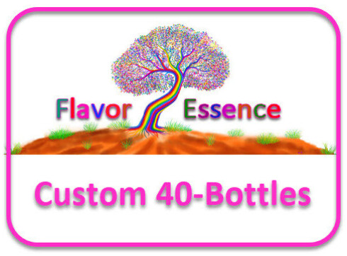 Flavor Essence: Natural Unsweetened Flavors -Custom 40-Bottle Pack x 2 oz each