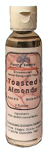 Flavor Essence Toasted Almonds 2oz - Natural Unsweetened Background Flavoring