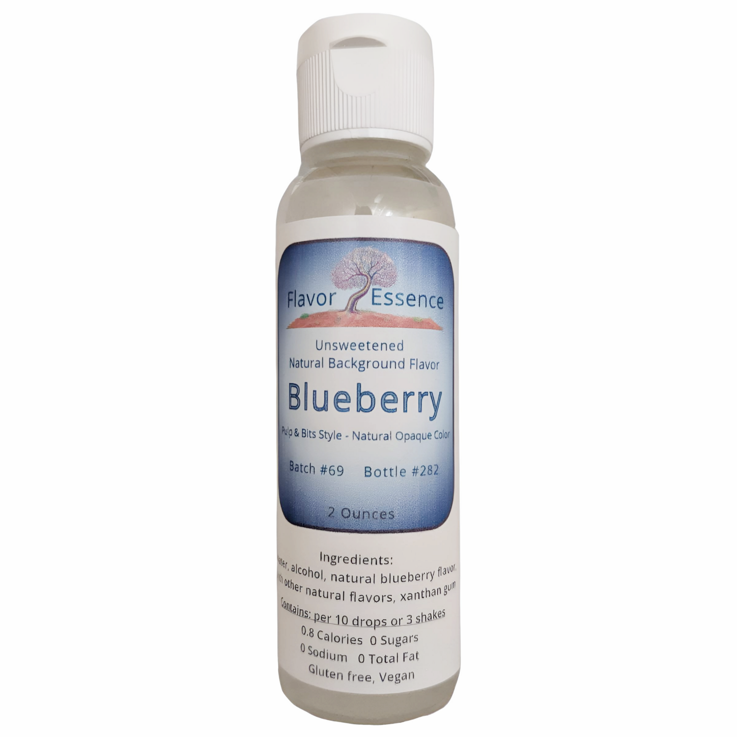 Flavor Essence Blueberry 2oz - Natural Unsweetened Background Flavoring