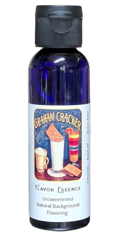 Flavor Essence Graham Cracker 2oz -Unsweetened Natural Background Flavoring