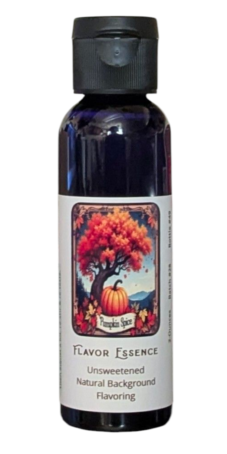 Flavor Essence Pumpkin Spice 2oz -Unsweetened Natural Background Flavoring