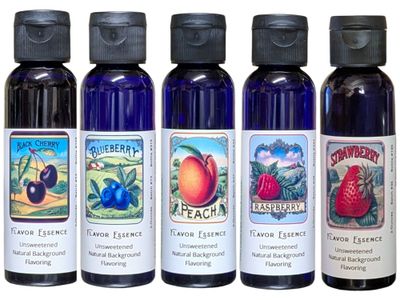 The Water Flavoring Collection 1 -Flavor Essence Unsweetened Natural Background Flavoring