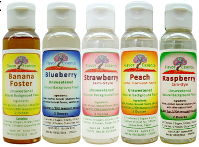 Flavor Essence Fruits & Berries (5-Pack x 2 oz) Natural Unsweetened Background Flavoring