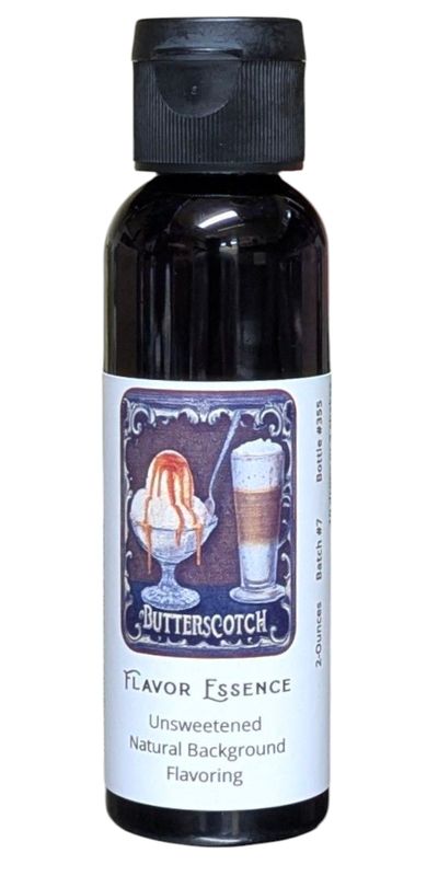 Flavor Essence Butterscotch 2oz  -Unsweetened Natural Background Flavoring