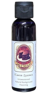 Flavor Essence Dark Chocolate 2oz -Unsweetened Natural Background Flavoring