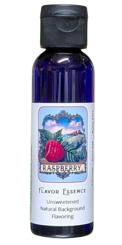 Flavor Essence Raspberry 2oz -Unsweetened Natural Background Flavoring