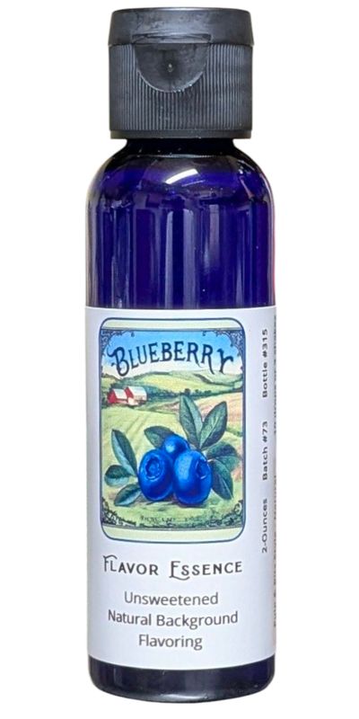 Flavor Essence Blueberry 2oz --Unsweetened Natural Background Flavoring
