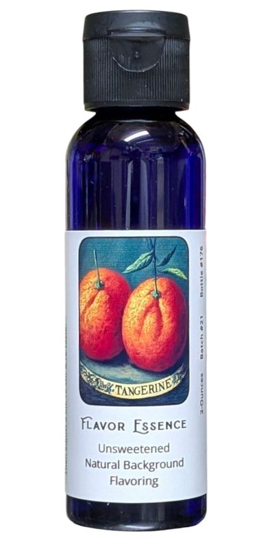 Flavor Essence Tangerine 2oz -Unsweetened Natural Background Flavoring