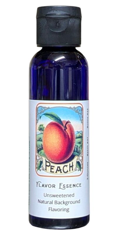 Flavor Essence Peach 2oz -Unsweetened Natural Background Flavoring