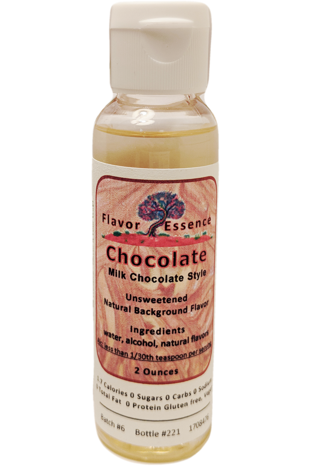 Flavor Essence Chocolate 2oz - Natural Unsweetened Background Flavoring