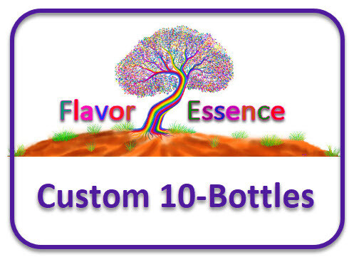 Flavor Essence Custom 10-Pack x2oz -Create Your Combo of -Unsweetened Natural Background Flavoring