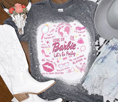 Barbie Bleached Graphic Tee