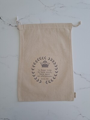 Resepteboek sakkies - Knap vrou  (35 x 25 cm)