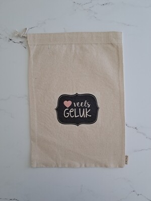 Resepteboek sakkie- Veels Geluk (35 x 25 cm)