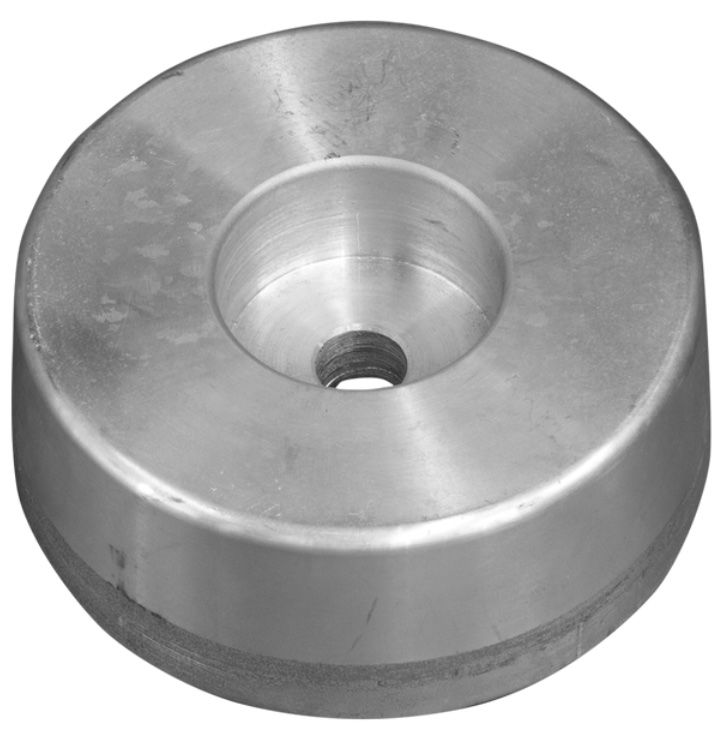 Tecnoseal 1.9Kg. Zinc Cylinder Disc Anode (ASZ1172) - ø100m x 40mm