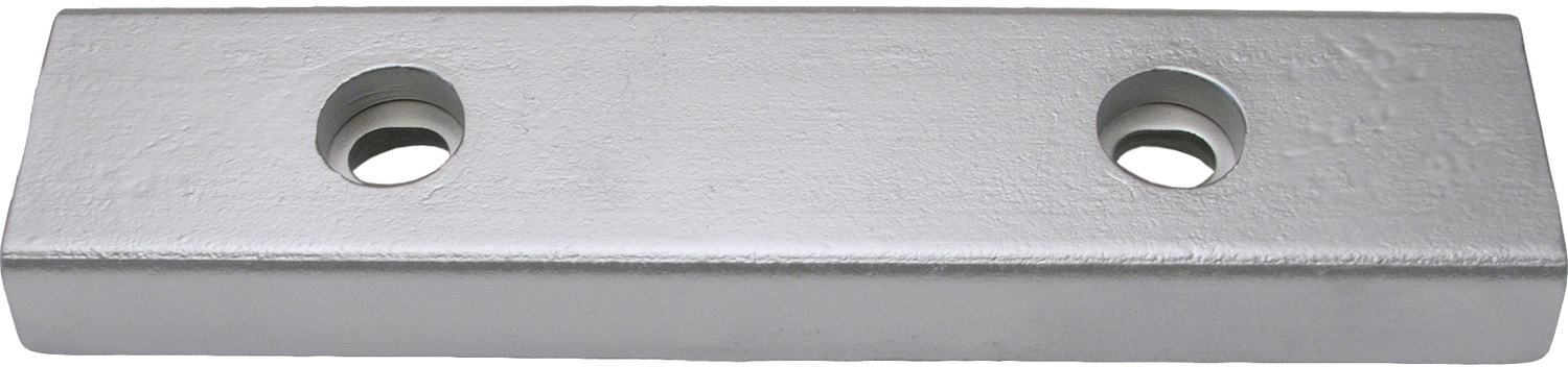 Tecnoseal  4.20Kg Zinc Flat Plate Anode (ASZ1190) - 210mm x 100mm x30mm (110mm x M12 fixing )