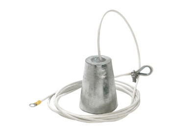 Aluminium Hanging Anode (ASA2902) - 2.5Kg (inc 6 mtrs cable with connectors)