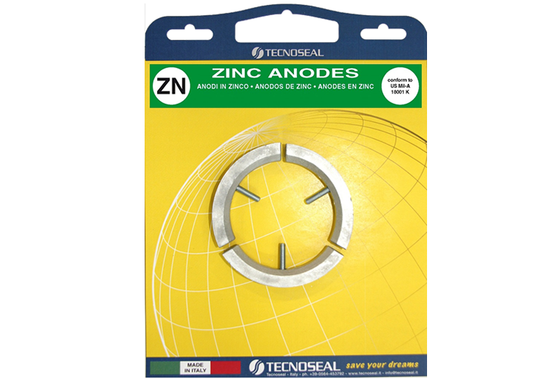 Volvo Elica 3 Piece Zinc Collar Anode Kit (inc screws) 83mm OD x 12mm (ASZ1421)