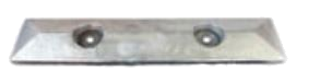 UK Anodes Pyramid Bar Anode (ASZ1130) - 7.25Kg nom, 450mm x 100mm x 35mm,  (200mm x M10 fixing)