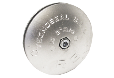 Tecnoseal 127 mm dia x (2 x 15mm thick) Zinc Twin Low profile disc anode (ASZ1614) - R4
